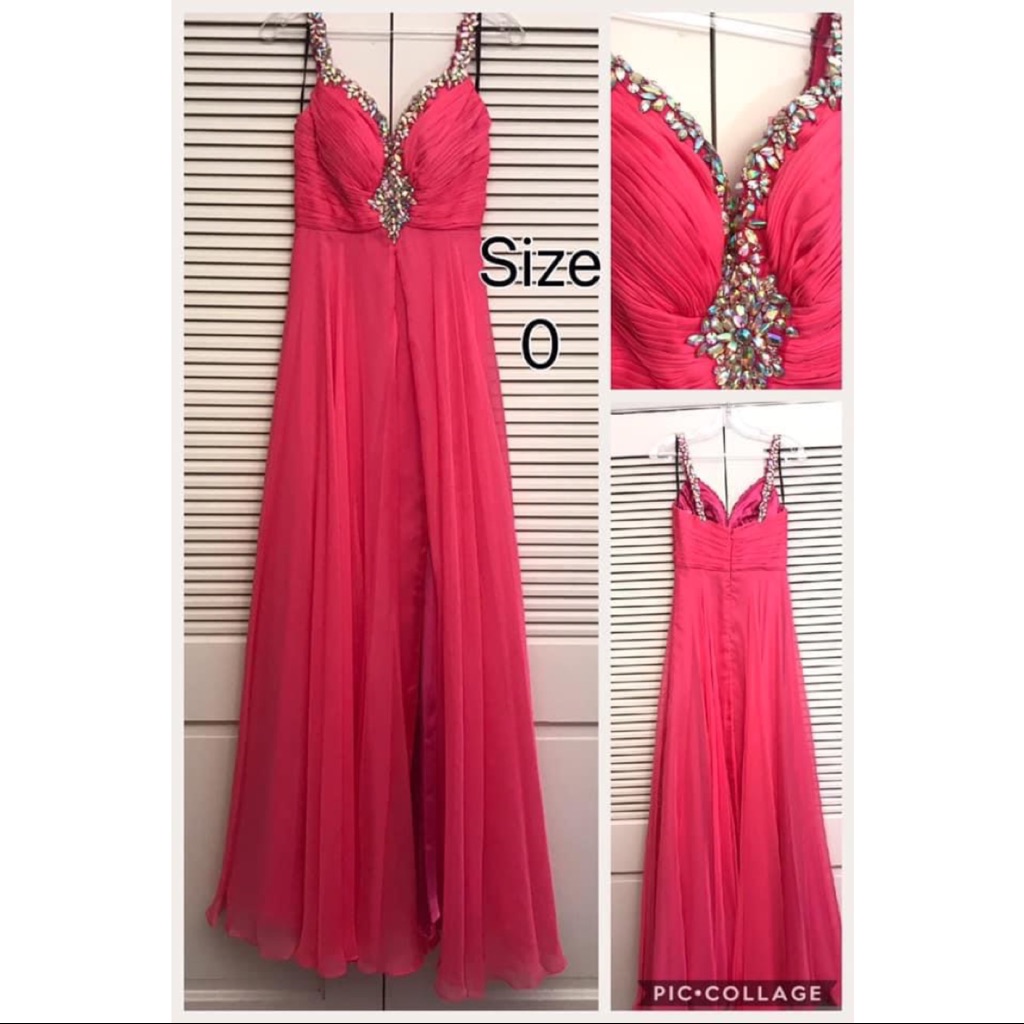 Alyce Paris Hot Pink Evening Gown